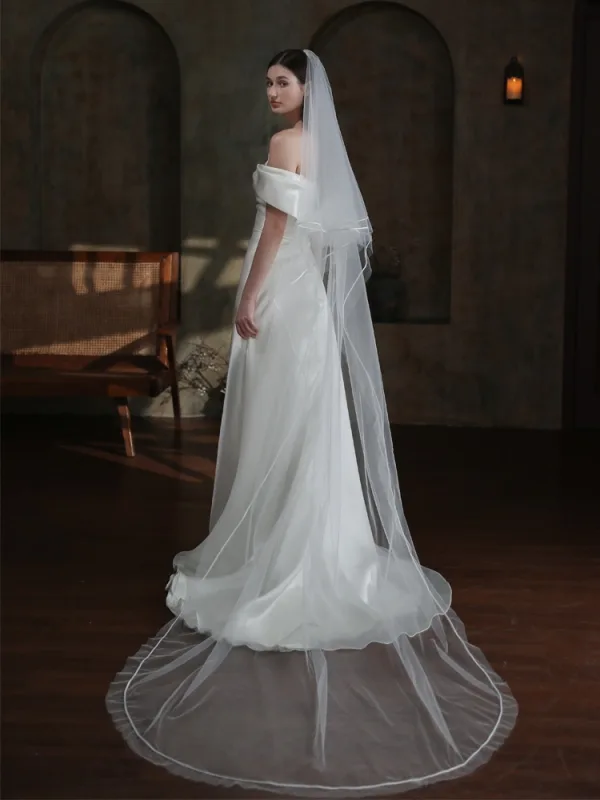High-end White Bridal Wedding Veils 2025 2 m
