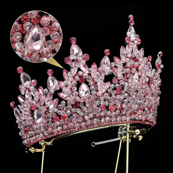 Bling Bling Champagne Faux Diamant Accessoire Cheveux Mariage 2024 Alliage Mariage Accessorize