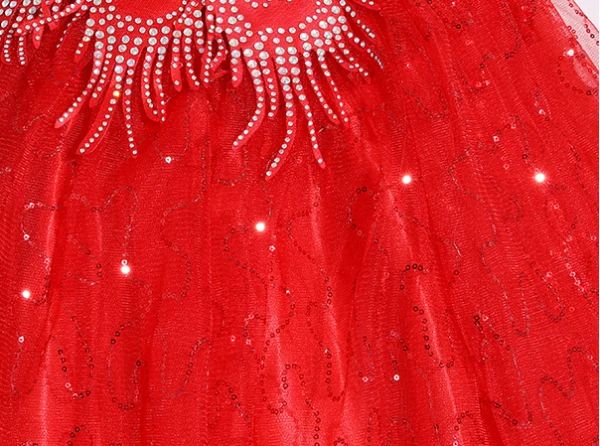 Schöne Rot Strass Pailletten Ballkleider 2024 Ballkleid Bandeau Ärmellos Rückenfreies Schleife Lange Ball Festliche Kleider