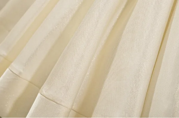 Elegante Ivory / Creme Applikationen Geburtstag Blumenmädchenkleider 2026 Ballkleid Rundhalsausschnitt Geschwollenes Kurze Ärmel