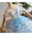 Flower Fairy White Appliques Wedding Dresses 2025 Ball Gown Off-The-Shoulder Short Sleeve Backless Floor-Length / Long