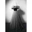 Chic / Beautiful Black Prom Dresses 2023 A-Line / Princess Ruffle Off-The-Shoulder Sleeveless Backless Floor-Length / Long Prom Formal Dresses