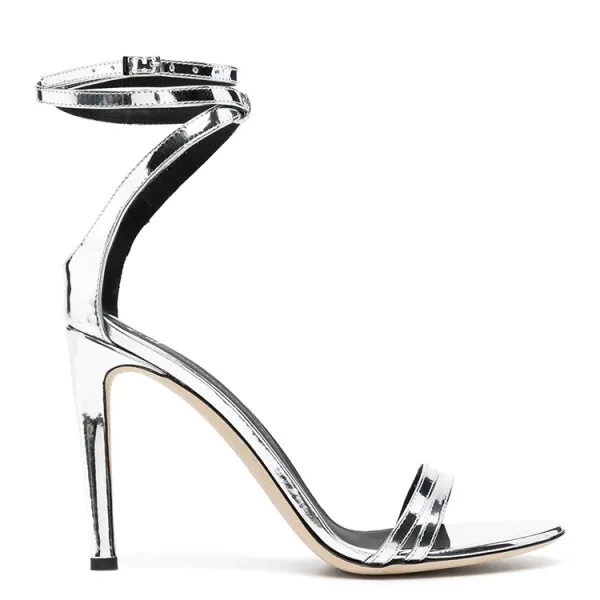 Fashion Brown Street Wear Summer Womens Sandals 2022 Ankle Strap 11 cm Stiletto Heels Open / Peep Toe Sandals High Heels