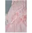 Luxe Charmant Rose Bonbon Perlage Paillettes Appliques Volants en Cascade Robe De Soirée 2026 Trompette / Sirène Bustier Sans Manches Dos Nu Train De Balayage Robe De Ceremonie