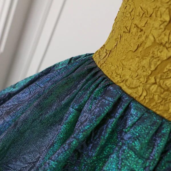 Vintage / Retro Dark Green Floor-Length / Long Prom Dresses 2026 Ball Gown Strapless Sleeveless Backless Formal Dresses