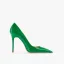 Schöne Grün Abend Pumps 2023 Lackleder 10 cm Stilettos Spitzschuh Pumps Hochhackige