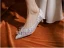 Charming White Beading Lace Flower Wedding Shoes 2023 Wedding 3 cm Stiletto Heels Low Heel Pointed Toe Pumps High Heels