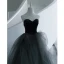 Classy Black Prom Dresses 2023 Ball Gown Strapless Sleeveless Backless Prom Floor-Length / Long Formal Dresses
