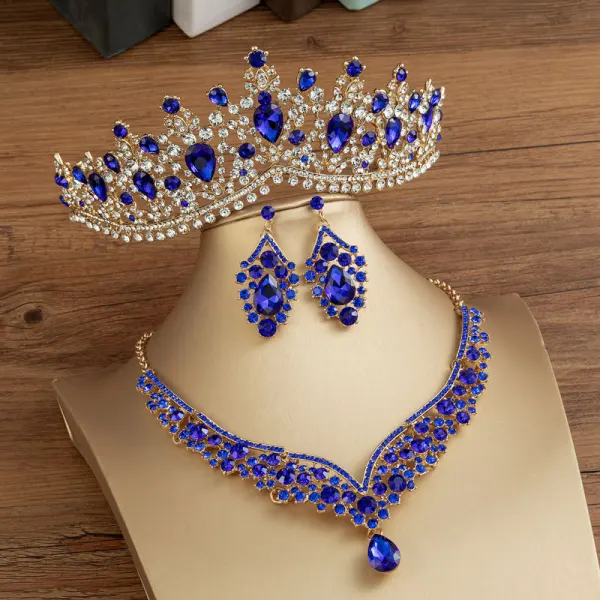 Fashion White Crystal Rhinestone Wedding Tiara Bridal Hair Accessories 2022 Alloy