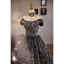 Sparkly Black Sequins Prom Dresses 2024 Ball Gown Off-The-Shoulder Sleeveless Backless Floor-Length / Long Prom Formal Dresses
