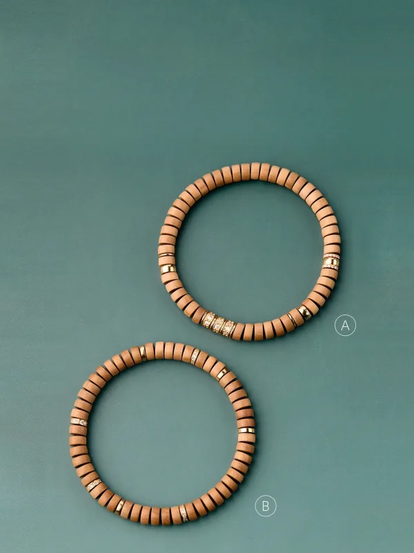 Vintage / Retro Brown Handmade  Sandalwood Bracelet Accessories 2025