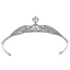 Snygga / Fina Silver Rhinestone Tiara Brudsmycken 2022 Legering Bröllop Tillbehör
