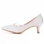 Élégant Blanche En Dentelle Fleur Chaussure De Mariée 2022 5 cm Talons Aiguilles À Bout Pointu Mariage Escarpins Talons Hauts