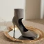 Chic / Beautiful Ocean Blue Street Wear Winter Suede Pumps 2023 Leather 8 cm Stiletto Heels Pointed Toe Pumps High Heels
