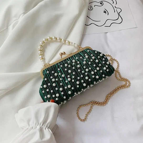 Chic / Beautiful Fashion White Pearl Prom Clutch Bags 2023