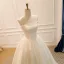 Schlicht High End Weiß Satin Brautkleider / Hochzeitskleider 2026 A Linie Bandeau Ärmellos Rückenfreies Lange