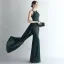 Sexy Burgundy Sequins Evening Dresses 2024 Trumpet / Mermaid Spaghetti Straps Sleeveless Backless Floor-Length / Long Evening Party Formal Dresses