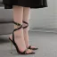 Sexy Sage Green Street Wear Womens Sandals 2022 Ankle Strap 11 cm Stiletto Heels Open / Peep Toe Sandals High Heels