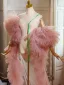 Fashion Blushing Pink Handmade  Tulle Pleated shawl Jackets & wraps 2024