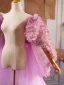 Flower Fairy Lavender Handmade  Appliques Prom shawl 2025 Tulle