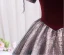 Elegant Burgundy Glitter Prom Dresses 2024 Ball Gown Square Neckline Puffy Short Sleeve Backless Floor-Length / Long Prom Formal Dresses