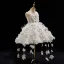 Fashion White Beading Lace Flower Appliques Pearl Short Birthday Flower Girl Dresses 2025 Ball Gown Spaghetti Straps Sleeveless Backless