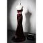 Scintillantes Bordeaux Paillettes Robe De Soirée 2024 Trompette / Sirène Bustier Sans Manches Dos Nu Train De Balayage Soirée Robe De Ceremonie