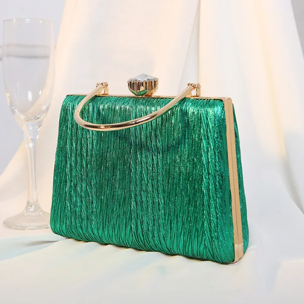 Fashion Green Glitter Evening Party Clutch Bags 2023