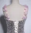 Bling Bling Blushing Pink Pearl Sequins Appliques Prom Dresses 2024 A-Line / Princess Spaghetti Straps Sleeveless Backless Floor-Length / Long Prom Formal Dresses