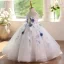 Chic / Beautiful White Beading Pearl Sequins Appliques Birthday Floor-Length / Long Flower Girl Dresses 2025 Ball Gown Scoop Neck Sleeveless Backless