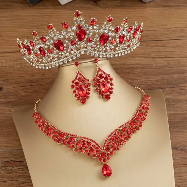 Fashion White Crystal Rhinestone Wedding Tiara Bridal Hair Accessories 2022 Alloy