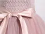 Charming Blushing Pink Beading Tassel Prom Dresses 2024 Ball Gown Strapless Sleeveless Backless Bow Sash Floor-Length / Long Prom Formal Dresses