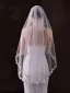 Modest / Simple White Lace Flower 1 m Tulle Wedding Veils 2025