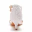 Charmant Weiß Perle Spitze Blumen Brautschuhe 2022 5 cm Stilettos Peeptoes Hochzeit Sandaletten Hochhackige