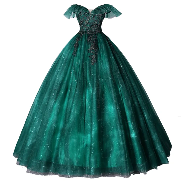 green cinderella prom dresses LaDivine 7497 Prom Dress - Sage