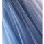 Simple Bleu Ciel Perlage Paillettes Robe De Bal 2023 Princesse Encolure Carrée Manches Courtes Dos Nu Longue Promo Robe De Ceremonie