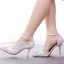 Élégant Blanche En Dentelle Fleur Faux Diamant Chaussure De Mariée 2023 8 cm Talons Aiguilles À Bout Pointu Mariage Talons Hauts