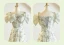 Chic / Beautiful Sage Green Flower Bridesmaid Dresses 2023 A-Line / Princess Puffy Short Sleeve Backless Tea-length Bridesmaid Dresses