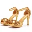 Piękne Białe Rhinestone Buty Ślubne 2023 Z Paskiem 10 cm Szpilki Peep Toe Ślub Sandały Wysokie Obcasy
