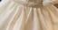 Elegant Ivory Pearl Bow Flower Girl Dresses 2023 Ball Gown Scoop Neck Short Sleeve Birthday