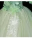 Fée Des Fleurs Vert Cendré Appliques Perlage En Dentelle Fleur Paillettes Robe De Bal 2026 Robe Boule De l'épaule Manches Courtes Dos Nu