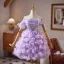 Charmant Lavendel Pailletten Applikationen Kurze Partykleider 2025 Ballkleid Off Shoulder Kurze Ärmel Rückenfreies Festliche Kleider
