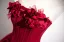 Chic / Beautiful Burgundy Appliques Cascading Ruffles Prom Dresses 2025 Ball Gown Strapless Sleeveless Backless Floor-Length / Long Prom Formal Dresses