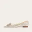 Bling Bling Gold Rhinestone Sequins Flat Wedding Shoes 2024 Pointed Toe Wedding Heels
