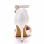 Schöne Weiß Strass Brautschuhe 2022 Knöchelriemen 9 cm Stilettos Spitzschuh Hochzeit Hochhackige