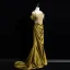 Élégant Armée Verte Trompette / Sirène Robe De Bal 2026 Bretelles Spaghetti Manches Courtes Dos Nu Train De Balayage Promo Robe De Ceremonie