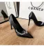 Schöne Schwarz Strass Abend Pumps 2026 10 cm Stilettos Spitzschuh Pumps Hochhackige