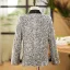 Scintillantes Gris Paillettes Manches Longues Costume Garçon Mariage 2025 Mariage Bijoux De Corps Manteau Pantalon Chemise Cravate Gilet