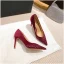 Fashion Nude Evening Party Suede Sequins Pumps 2023 Leather 8 cm Stiletto Heels Pointed Toe Pumps High Heels