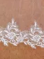 Elegant White Handmade  Lace Flower Sweep Train 3 m Wedding Veils 2025